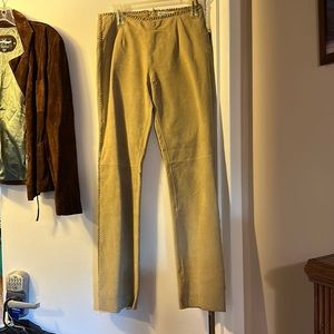 Straight leg antique designer pants